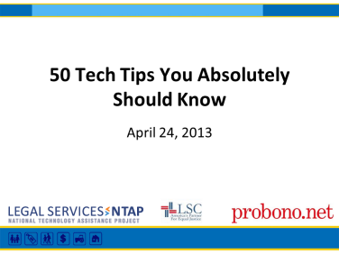 50 Tech Tips Webinar